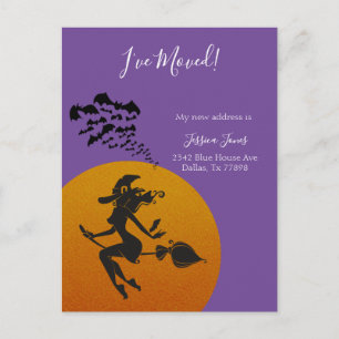 Carte Postale Faire-part J'ai déplacé un nouvel avis d'adresse Déplacer Hal