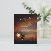 Carte Postale Faire-part J'ai déplacé un nouvel avis d'adresse Déplacer Hal (Debout devant)