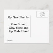 Carte Postale Faire-part J'Aigle Déplacé (Dos)