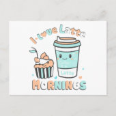 Carte Postale Faire-part J'Aime Les Derniers Matins (Devant)