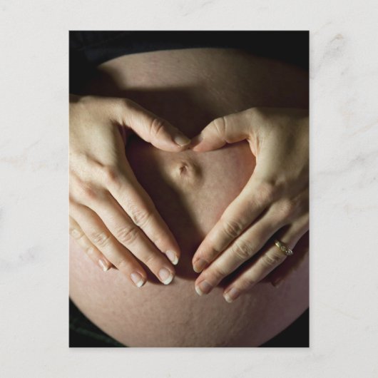 Carte Postale Faire-part J'aime mon ventre rond (Devant)