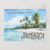 Carte Postale Faire-part Jamaica Beach Wedding Sauvez la date (Devant)