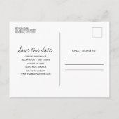 Carte Postale Faire-part Jamaica Beach Wedding Sauvez la date (Dos)