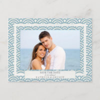 Japon Seigaiha Vagues Enregistrer La Date Photogra