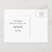 Carte Postale Faire-part Jar of Daisies Mariage Enregistrer la date (Dos)