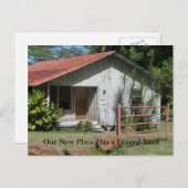 Carte Postale Faire-part Jardin clôturé drôle Changement d'adresse (Devant / Derrière)