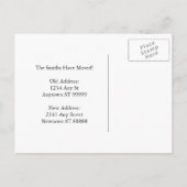 Carte Postale Faire-part Jardin clôturé drôle Changement d'adresse (Dos)