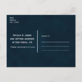 Carte Postale Faire-part Jardin de Nuit de Mariage Fleurs Lumineuses Enregi (Dos)