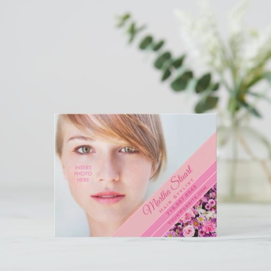 Carte Postale Faire-part Jardin français - (Debout devant)