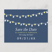 Carte Postale Faire-part Jaune & blanc, Jaune & Blanc, Jaune Enregistrer la (Devant)