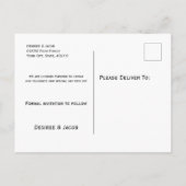 Carte Postale Faire-part Jaune Brun Bois Rustique Tournesol Enregistrer La (Dos)