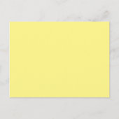 Carte Postale Faire-part Jaune clair #FFF888, Marzipan (Devant)