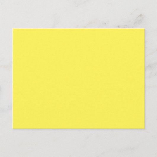 Carte Postale Faire-part Jaune #FFF555, Doré (Devant)