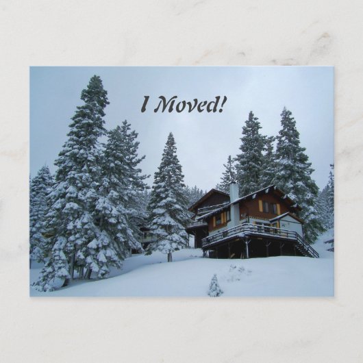 Carte Postale Faire-part Je me suis déplacé ! (Devant)