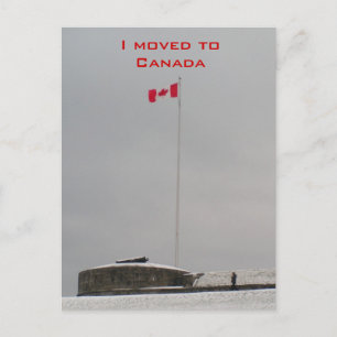 Carte Postale Faire-part Je me suis déplacé au Canada