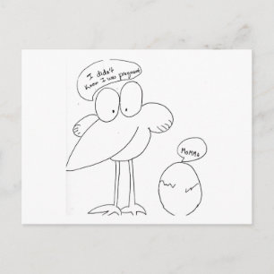 Carte Postale Faire-part Je suis enceinte ! ? !