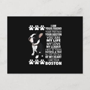 Carte Postale Faire-part Je Suis Votre Ami Votre Partenaire Votre Boston Te