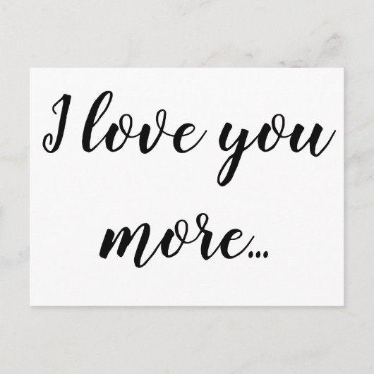 Carte Postale Faire-part Je t'aime plus (Devant)