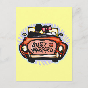 Carte Postale Faire-part Je viens de marier Jalopy