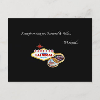 Carte Postale Faire-part Je vous prononce mari et femme, Nous nous sommes e