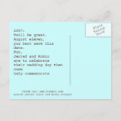 Carte Postale Faire-part Jerred et Robin le 11 août 2007 (Dos)