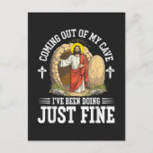 Carte Postale Faire-part Jésus sortant de ma grotte (Devant)