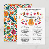 Carte Postale Faire-part jeu de chasse au trésor d'anniversaire pour enfant (Devant / Derrière)