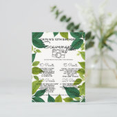 Carte Postale Faire-part Jeu de chasse au trésor dans la forêt naturelle po (Debout devant)