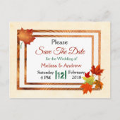 Carte Postale Faire-part Joli automne automne automne part mariage Enregist (Devant)