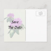 Carte Postale Faire-part Joli Rhododendron rose (Dos)