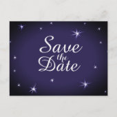 Carte Postale Faire-part Jolie Étoile Brillante Sauvegarder la Date Étoiles (Devant)