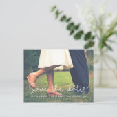 Carte Postale Faire-part Jolie photo de sauvegarde de date (Debout devant)