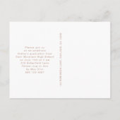 Carte Postale Faire-part Jolie Pretty Rose Graduation Party Photo Invitatio (Dos)