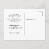 Carte Postale Faire-part Jolie Robin d'hiver Rust Grey Vacances Déménagemen (Dos)