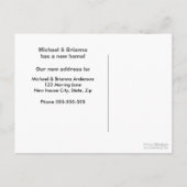 Carte Postale Faire-part Jolis hiboux nous avons déménagé changement d'adre (Dos)