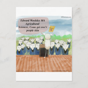 Carte Postale Faire-part Journée de remise des diplômes des moutons drôle