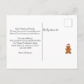 Carte Postale Faire-part Jours fériés de Noël (Dos)