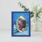 Carte Postale Faire-part Jours fériés d'hiver Enregistrer la date (Debout devant)