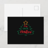 Carte Postale Faire-part Jours jusqu'à Noël (Devant / Derrière)