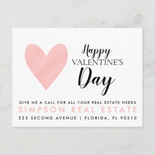 Carte Postale Faire-part Joyeuse Saint-Valentin recommandation de client im (Devant)