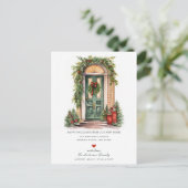 Carte Postale Faire-part Joyeuses vacances Nouvelle maison déménager (Debout devant)