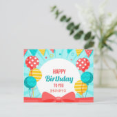 Carte Postale Faire-part Joyeux anniversaire (Debout devant)