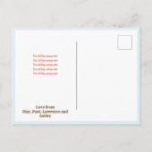 Carte Postale Faire-part Joyeux et brillant Casquette Cowboy avec Fleurs No (Dos)