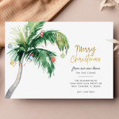 Carte Postale Faire-part Joyeux Noël de la côte Vacances en mouvement