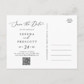 Carte Postale Faire-part Joyeux Noël délicat Vacances Enregistrer la date (Dos)