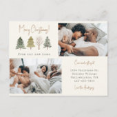 Carte Postale Faire-part Joyeux Noël depuis notre nouvelle maison Photo de (Devant)