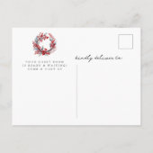 Carte Postale Faire-part Joyeux Noël Nouveau foyer Se déplacer (Dos)