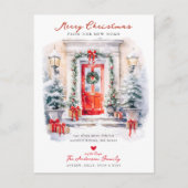 Carte Postale Faire-part Joyeux Noël Nouveau foyer Se déplacer (Devant)