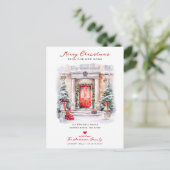 Carte Postale Faire-part Joyeux Noël Nouveau foyer Se déplacer (Debout devant)