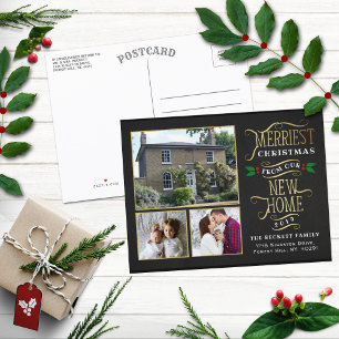 Carte Postale Faire-part Joyeux Noël Nouvelle Maison 3 Photo
